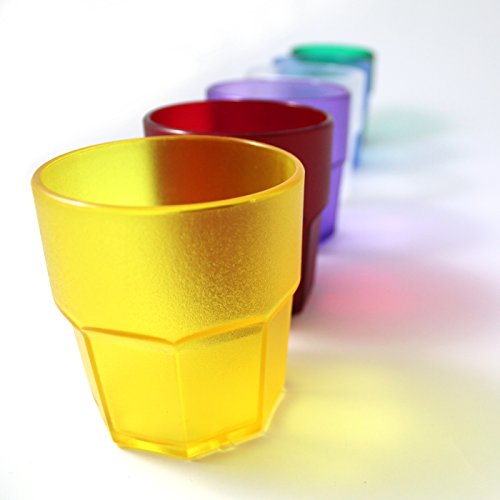 Cartaffini t28000vex6 Vasos, Policarbonato, Verde, 6 Unidad