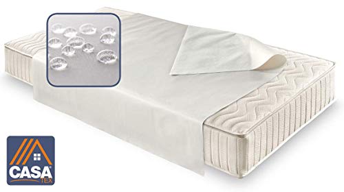 Casatex Cubre Colchon Impermeable, Sábana Impermeable Reutilizable, Lavable a máquina - Protector de Colchón para Cama Adultos y de Niños - para colchón de una Plaza y Media