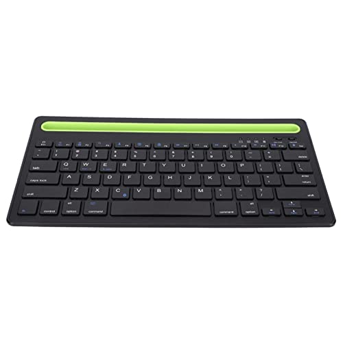 CCYLEZ Teclado Inalámbrico con Soporte para Teléfono Móvil Y Tableta, Sistema Múltiple, 2 Canales, Bluetooth3.0, Teclado, Diseño De Pie De Tijera, Teclados Ergonómicos para Juegos, Oficina, Hogar