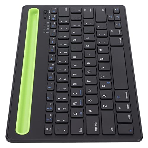 CCYLEZ Teclado Inalámbrico con Soporte para Teléfono Móvil Y Tableta, Sistema Múltiple, 2 Canales, Bluetooth3.0, Teclado, Diseño De Pie De Tijera, Teclados Ergonómicos para Juegos, Oficina, Hogar