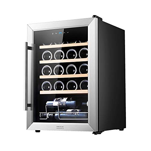 Cecotec Vinoteca GrandSommelier 20000 INOX Compressor. 20 Botellas, Compresor, Alto Rendimiento garantizado, Temperatura Regulable