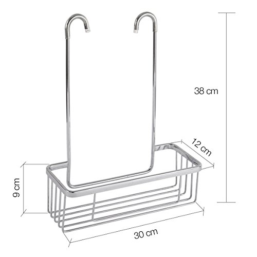 Cesta portagel Para Grifería De Ducha Y Bañera de aluminio inoxidable, sin taladros.