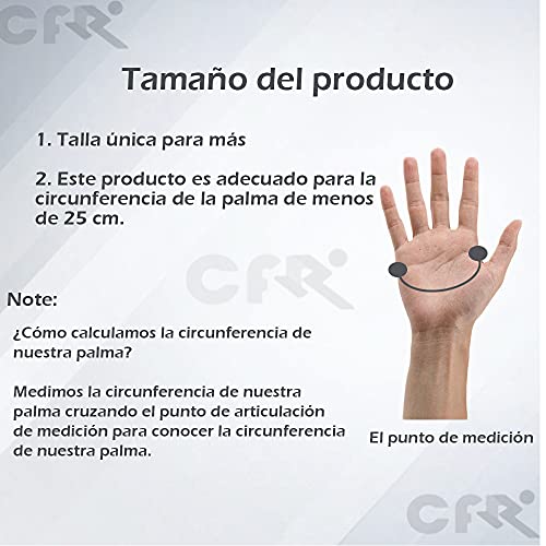 CFR Soporte para Pulgar, Férula para Pulgar para Hombres y Mujeres, Inmovilizador Estabilizador de Muñeca, Mano y Pulgar Correa para Muñeca - Mano Izquierda o Derecha Individual, Negro