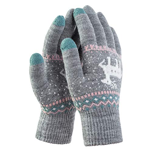 Chalier Guantes Touch screen para Mujer, Guantes Tactiles de Invierno son Adecuados para Exteriores