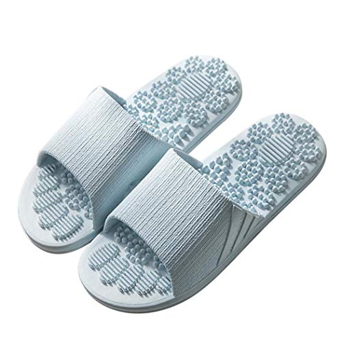 Chanclas de Masaje,Veluckin Zapatillas de Ducha Verano Antideslizante de Secado rápido,Blanco,38/39