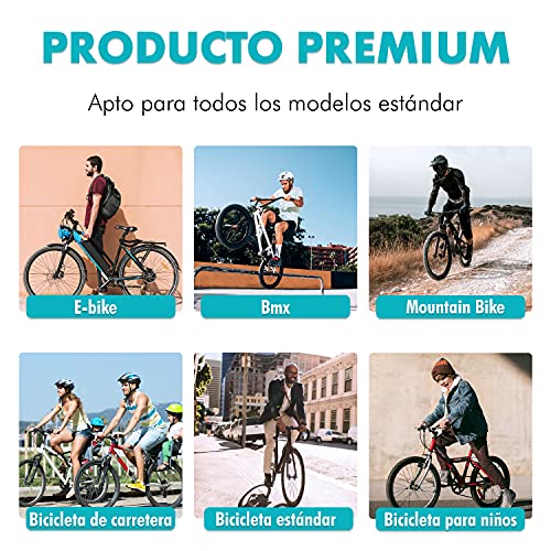 Charles Daily - Soporte Bicicletas Pared - Soporte Bicicleta Plegable - Soporte Pared Bicicletas para Garajes y Hogares - Protección de Cuadro Extrafuerte - Negro