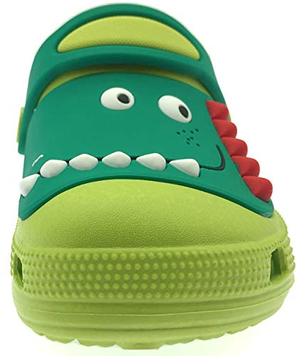 ChayChax Zuecos Unisex Niños Lindo Sandalias de Playa y Piscina Infantil Niña Niño Antideslizante Zapatillas Verano Zapatos de Jardín Agua, Verde, 29/30 EU