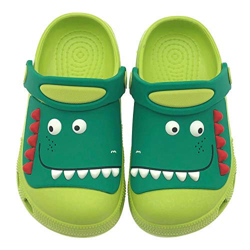 ChayChax Zuecos Unisex Niños Lindo Sandalias de Playa y Piscina Infantil Niña Niño Antideslizante Zapatillas Verano Zapatos de Jardín Agua, Verde, 29/30 EU