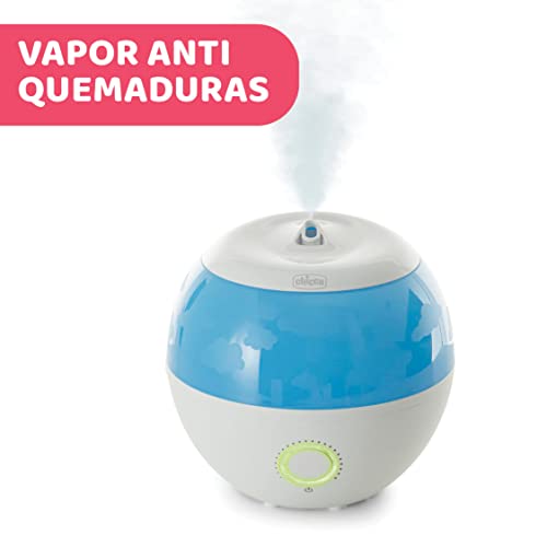 Chicco Humi Fresh, Humidificador Ultrasónico para Bebés y Niños, Vapor Frío, No Quema, Silencioso para Noches Tranquilas, Depósito de Esencias, Apagado Automático, Duración 8 Horas