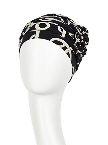 Christine Headwear Gorro Lotus colección otoño/Invierno en bambú para Mujeres en Tratamiento de quimioterapia (Estampado Arcos clásicos)