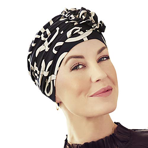 Christine Headwear Gorro Lotus colección otoño/Invierno en bambú para Mujeres en Tratamiento de quimioterapia (Estampado Arcos clásicos)