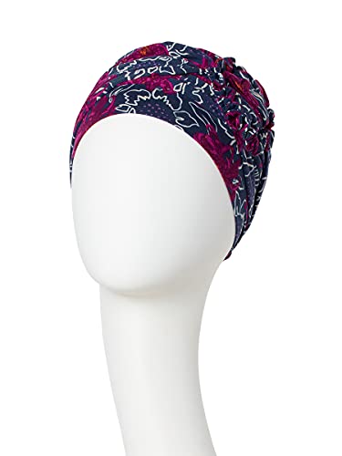 Christine Headwear Gorro Lotus colección otoño/invierno en bambú para mujeres en tratamiento de quimioterapia (estampado otoño artístico)