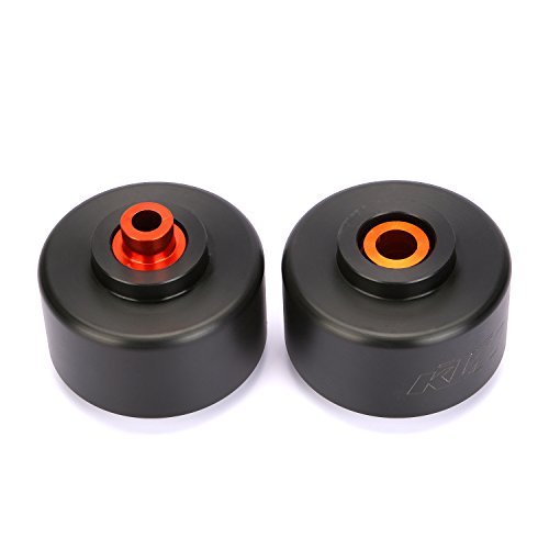 CICMOD Topes Anticaída de Ruedas Fork Wheel Frame Slider Crash Protector para 125/200/390 Duke Motocicletas, Delantero y Trasero