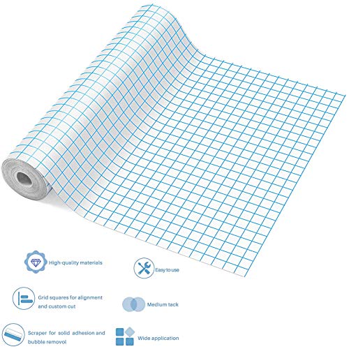 Cinta de transferencia de vinilo-30 cm x 500 cm,Cinta de transferencia de vinilo para pared,Cinta de transferencia,Papel de transferencia de pared,Adhesivo de película de transferencia