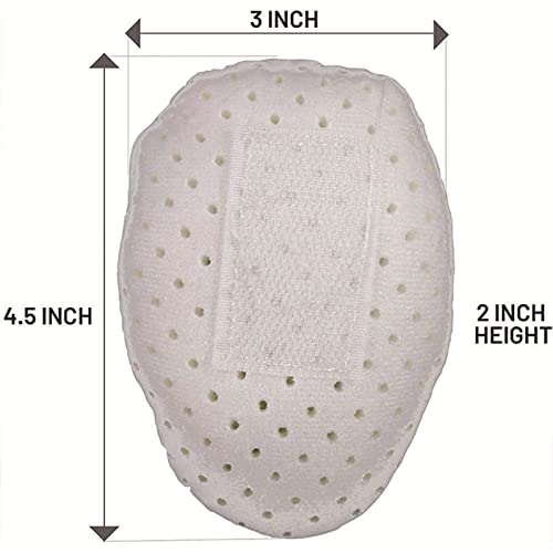 Cinturón Ajustable de Hernia Inguinal para Hombre, Lado Izquierdo o Derecho Braguero de Soporte para Hernia Inguinal con Almohadillas de Compresión Removibles, para Recuperación Quirúrgica,White