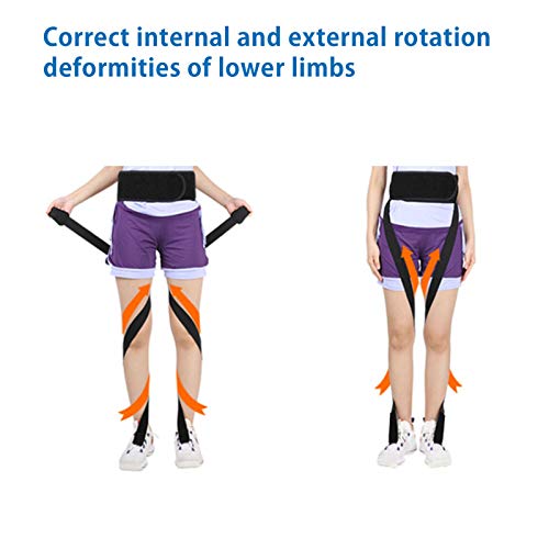 Cinturón de Corrección de Piernas, ANGGREK Cinturón de Corrección de Piernas en Forma de X/o Ajustable Corrector Postura Rodilla Cinturón Moldeador de Piernas Cinturón Corrector de Postura (L)