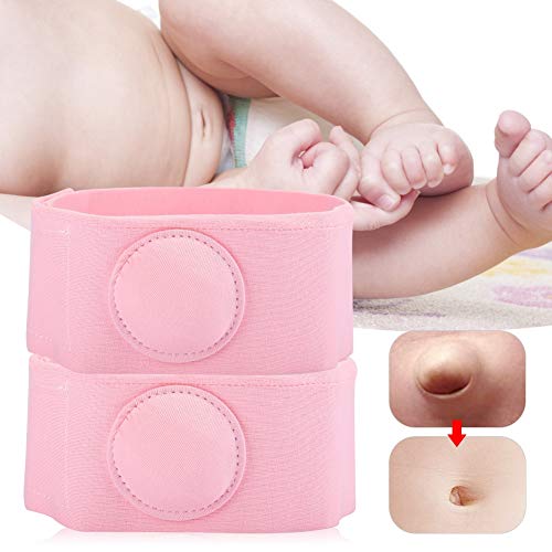 Cinturón De Hernia Para Bebés, Banda Para El Ombligo Del Bebé, Tratamiento De Cinturón De Hernia De 2 Piezas Para , De Hernia Umbilical Para Recién Nacidos Cinturón (Rosado)