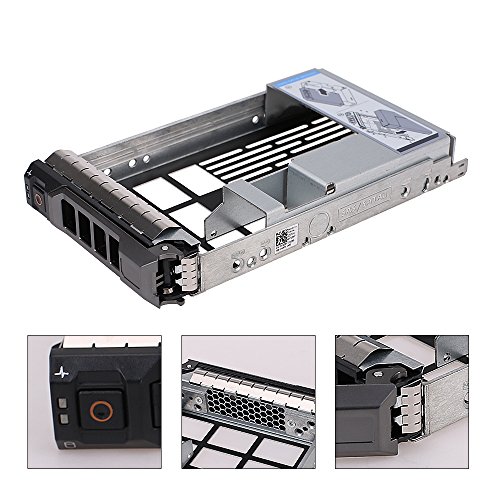 CISNO 3,5" SAS/SATA bandeja para disco duro con adaptador de 2,5'' para servidores Dell Poweredge R320, R420, R720, T320, T420, T620, F238F