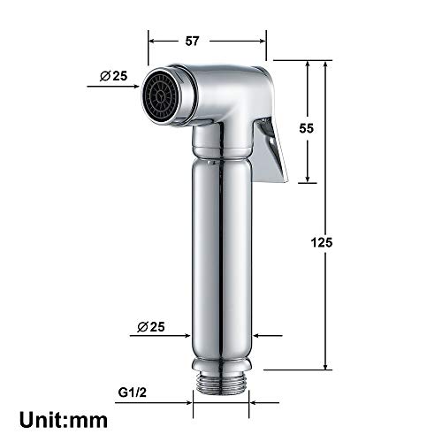 cjcaijun Ducha Agradable Grifo de rociador de Inodoro, rociador Shattaf Que Lava el Cabezal de Ducha pequeño Bidets limpios (Size : A)