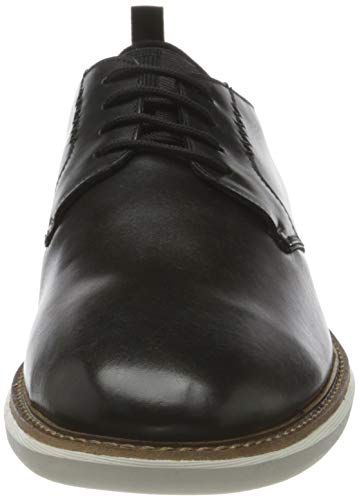 Clarks Brantin Low, Zapatillas Hombre, Piel Negra, 41 EU