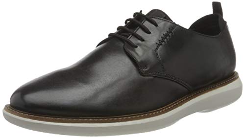 Clarks Brantin Low, Zapatillas Hombre, Piel Negra, 41 EU