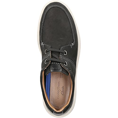 Clarks Cambro Lace, Zapatillas Hombre, Nobuck Negro, 42 EU