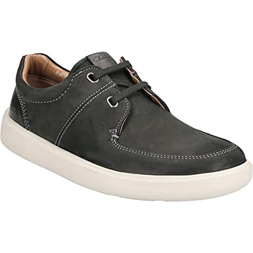 Clarks Cambro Lace, Zapatillas Hombre, Nobuck Negro, 42 EU