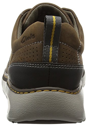 Clarks Charton Mix, Zapatos de Cordones Derby Hombre, Marrón (Dark Brown Lea), 41 EU