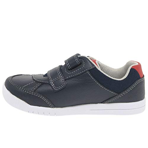 Clarks Emery Sky T, Zapatillas Niños, Azul (Navy Leather Navy Leather), 20.5 EU