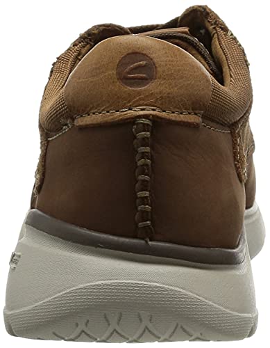 Clarks Gaskill Low, Sneaker Hombre, Dark Tan Combi, 45 EU