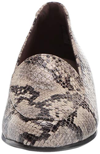 Clarks Juliet Lora, Mocasn Mujer, Serpiente Gris Pardo sintético, 39 EU