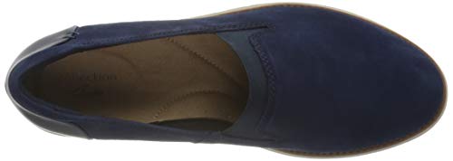 Clarks Sharon Dolly, Mocasn Mujer, Dark Blue Suede, 38 EU