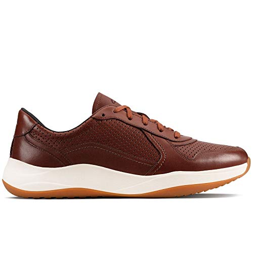 Clarks Sift Speed, Zapatillas Hombre, Marrón (British Tan Lea British Tan Lea), 44 EU