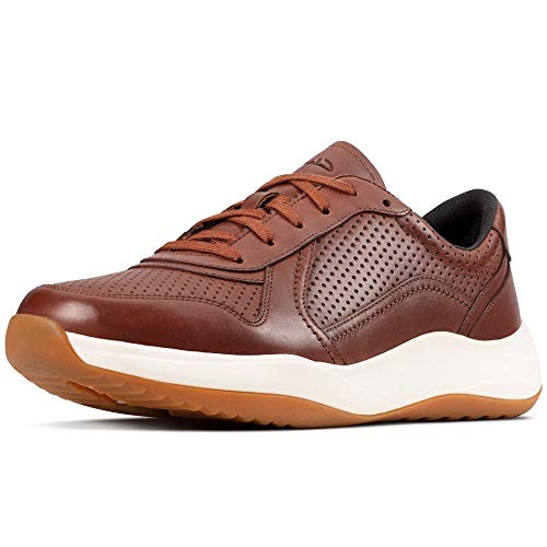 Clarks Sift Speed, Zapatillas Hombre, Marrón (British Tan Lea British Tan Lea), 44 EU