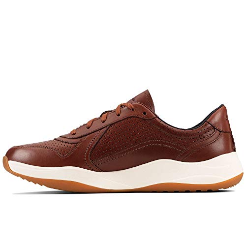 Clarks Sift Speed, Zapatillas Hombre, Marrón (British Tan Lea British Tan Lea), 44 EU