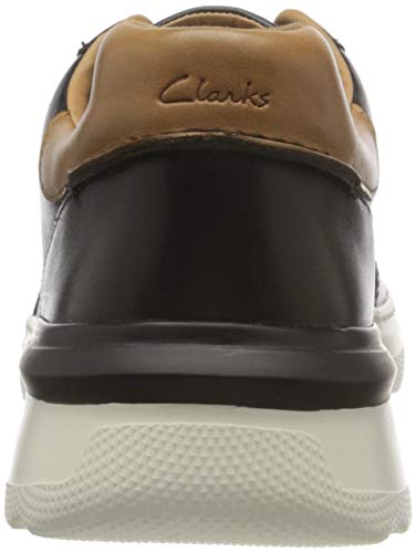 Clarks Sprintlitelace, Zapatillas Hombre, Piel Negra, 42 EU