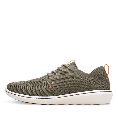 Clarks Step Urban Mix, Zapatillas Hombre, Verde Khaki, 43 EU