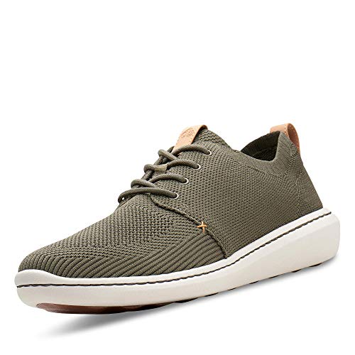 Clarks Step Urban Mix, Zapatillas Hombre, Verde Khaki, 43 EU