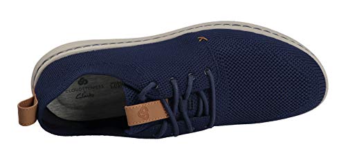 Clarks Step Urban Mix, Zapatos de Cordones Derby Hombre, Azul (Navy-), 43 EU