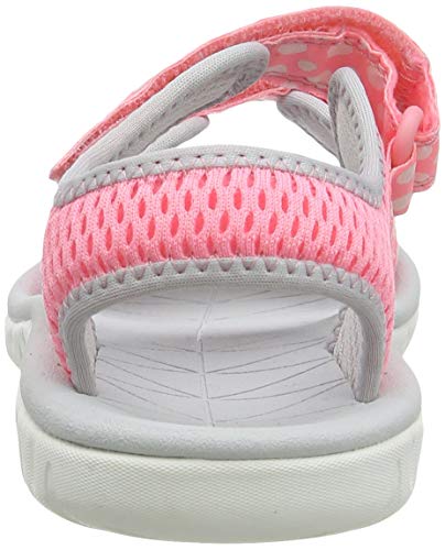 Clarks Surfing Tide K, Sandalias de Talón Abierto Niñas, Rosa (Pink Combi Pink Combi), 31 EU