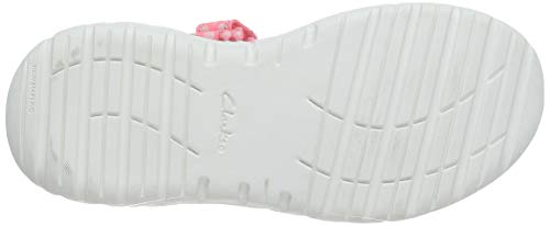 Clarks Surfing Tide K, Sandalias de Talón Abierto Niñas, Rosa (Pink Combi Pink Combi), 31 EU