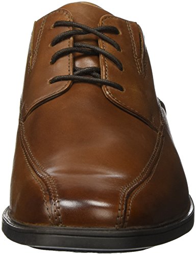 Clarks Tilden Walk Zapatos de cordones derby Hombre, Marrón (Dark Tan Leather -), 43 EU