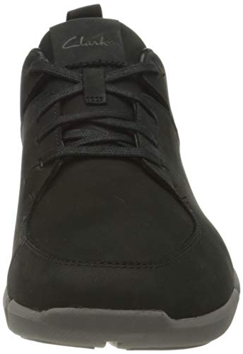 Clarks Tristellar Go, Zapatillas Hombre, Nobuck Negro, 41 EU