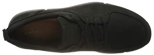 Clarks Tristellar Go, Zapatillas Hombre, Nobuck Negro, 41 EU