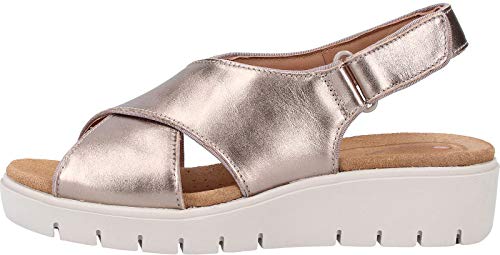 Clarks Un Karely Sun, Chanclas Sandalias Flip-Flop, Dorado (Gold Metallic-), 37 EU