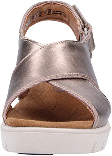 Clarks Un Karely Sun, Chanclas Sandalias Flip-Flop, Dorado (Gold Metallic-), 37 EU