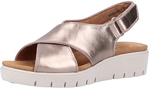 Clarks Un Karely Sun, Chanclas Sandalias Flip-Flop, Dorado (Gold Metallic-), 37 EU