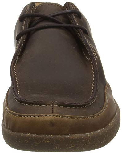 Clarks Un Lisbon Walk, Zapatillas Hombre, Marrón (Brown Leather Brown Leather), 44 EU