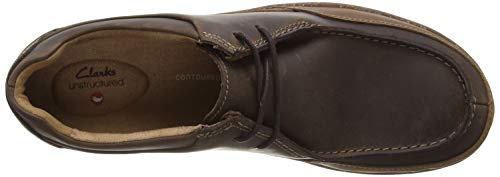 Clarks Un Lisbon Walk, Zapatillas Hombre, Marrón (Brown Leather Brown Leather), 44 EU