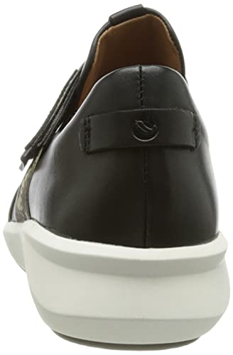 Clarks Un Rio Strap Zapatillas Mujer, Negro (Piel Sintética), 41 EU